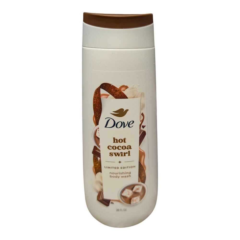 Dove Limited Edition Holiday Treats Body Wash Hot Cocoa Swirl 20oz Bottle